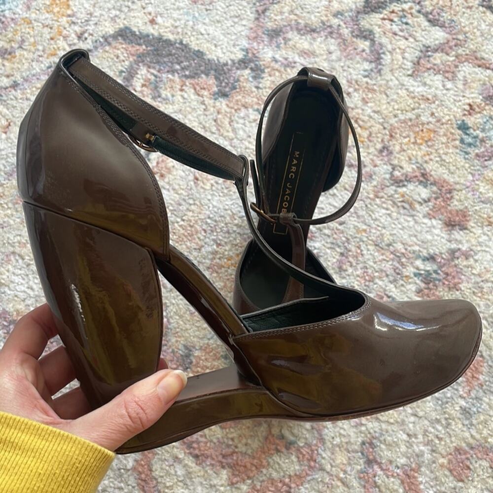 Marc Jacobs Patent Leather T-Strap Pumps - Picture 8 of 10